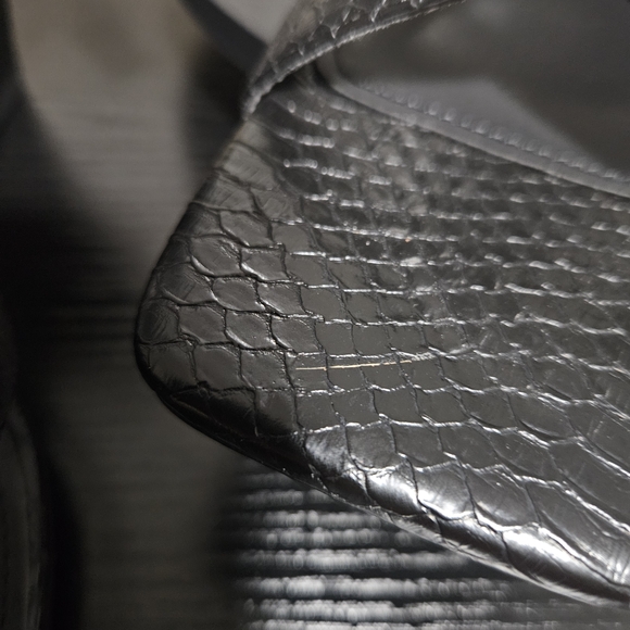 Fashion to Figure Black Textured Wedges - Picture 6 of 6